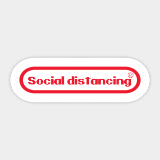 social distancing Sticker